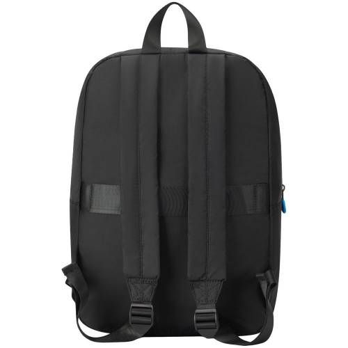 Складной рюкзак Compact Neon, черный с голубым фото 4
