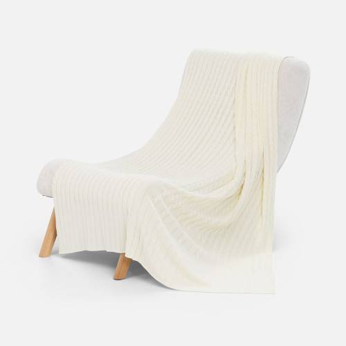 Плед Tressa, белый (молочный) фото 2