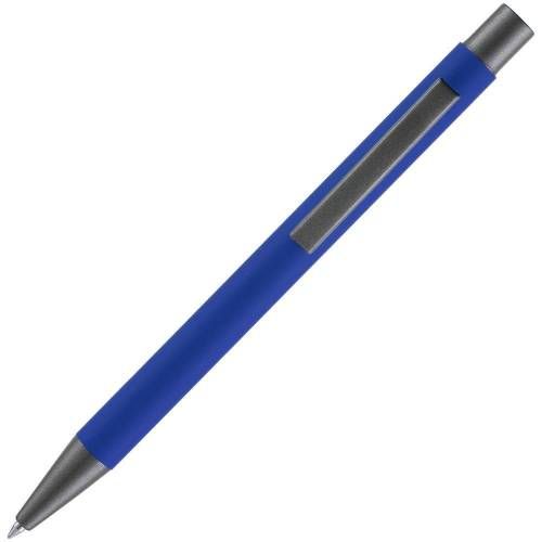 Ручка шариковая Atento Soft Touch, ярко-синяя фото 4