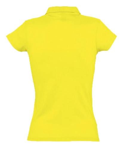 Рубашка поло женская Prescott Women 170, желтая (лимонная) фото 3