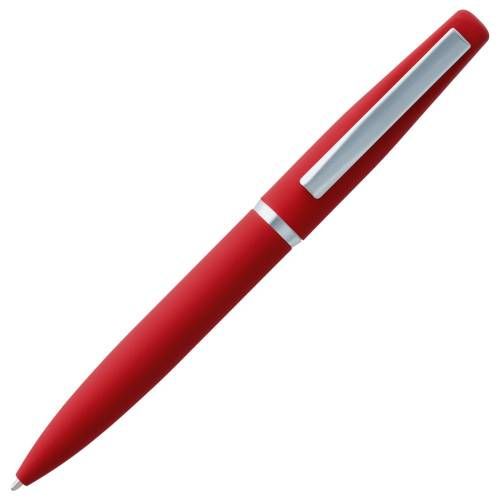 Ручка шариковая Bolt Soft Touch, красная фото 4