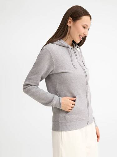 Толстовка женская на молнии с капюшоном Seven Women, серый меланж фото 7