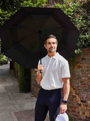 Зонт-трость Stormshield, черный фото 6