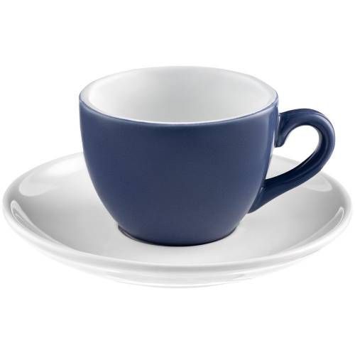 Чайная пара Cozy Morning, синяя с белым фото 2