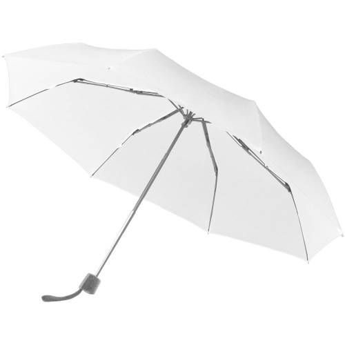 Зонт складной Fiber Alu Light, белый фото 2