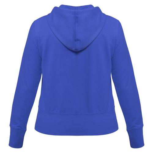 Толстовка женская Hooded Full Zip ярко-синяя фото 4