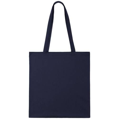 Холщовая сумка Optima 135, темно-синяя фото 4