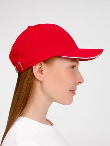 Бейсболка Buffalo, красная с белым фото 10 Бейсболка Buffalo, красная с белым фото 10