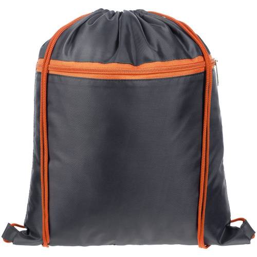 Детский рюкзак Novice, серый с оранжевым фото 3