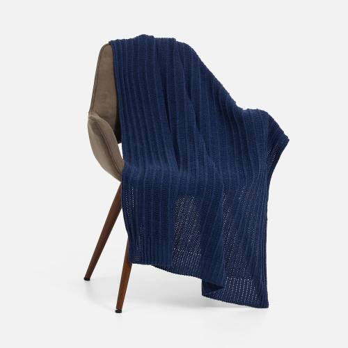 Плед Termoment, синий меланж фото 3