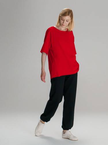 Футболка оверсайз унисекс Vozduh, красная фото 12