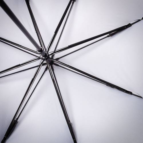 Зонт-трость Wind, серебристый фото 5