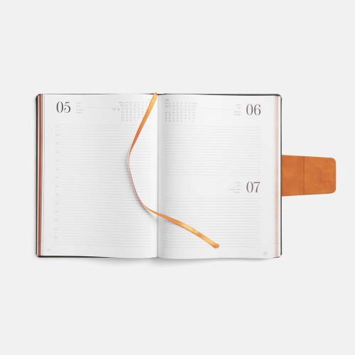 Ежедневник Grande Strap на заказ, датированный, серый фото 10