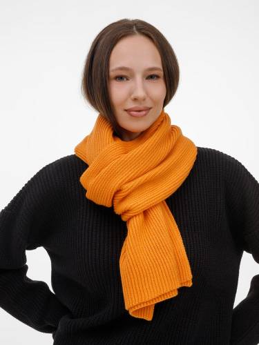 Шарф Nobilis Mono, оранжевый (абрикос) фото 7