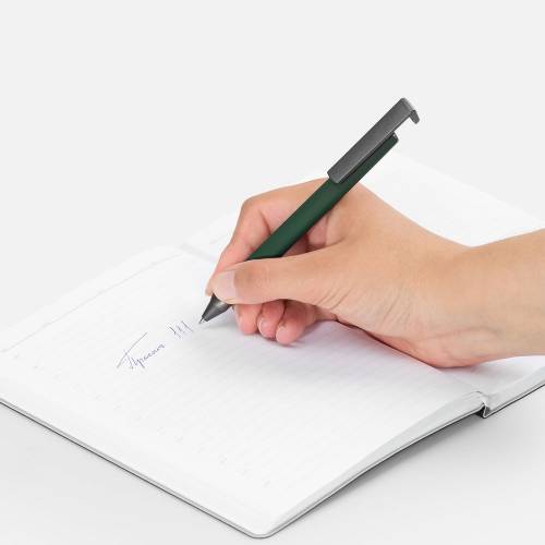 Ручка шариковая Standic с подставкой для телефона, зеленая фото 4