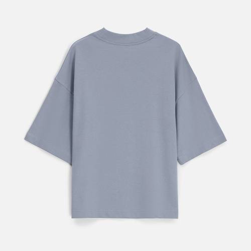 Футболка оверсайз унисекс T9, серая фото 8