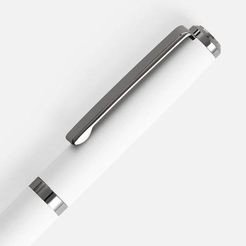 Ручка шариковая Inkish Gunmetal в футляре, белая фото 4