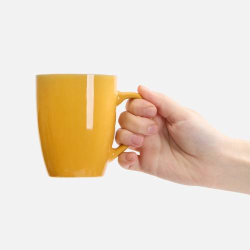 Кружка Good Morning, желтая фото 4