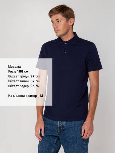 Рубашка поло мужская Virma Light, темно-синяя (navy) фото 6