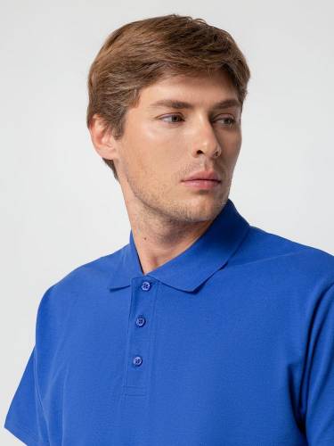 Рубашка поло мужская Spring 210, ярко-синяя (royal) фото 8