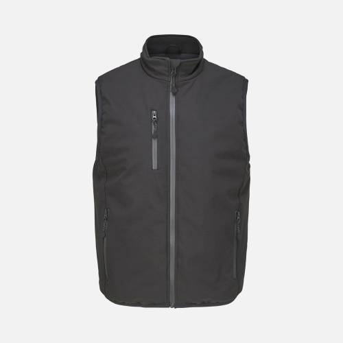 Жилет софтшелл унисекс Falcon BW, черный фото 2