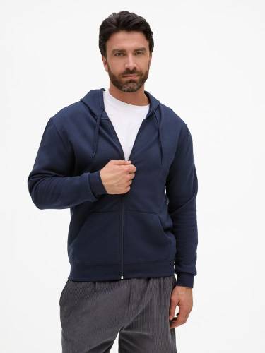 Толстовка унисекс Stone, темно-синяя фото 5 Толстовка унисекс Stone, темно-синяя фото 5