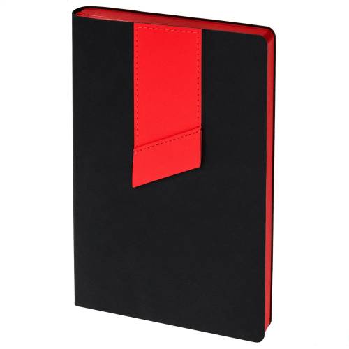 Ежедневник Bookmark, недатированный, черный с красным фото 2