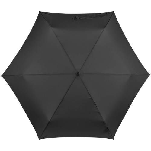 Зонт складной TS220 с безопасным механизмом, черный фото 3