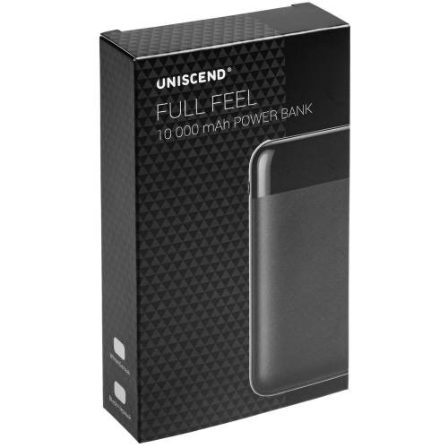 Внешний аккумулятор Uniscend Full Feel 10000 мАч с индикатором, черный фото 10