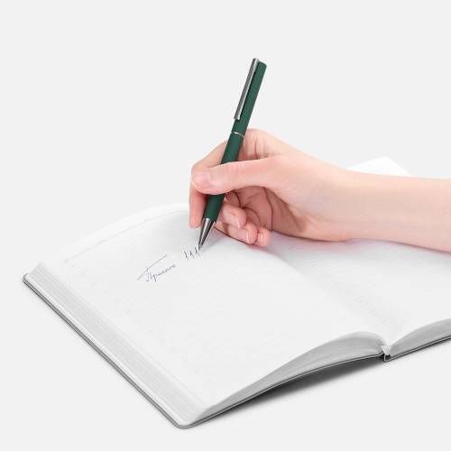 Ручка шариковая Blade Soft Touch, зеленая фото 5