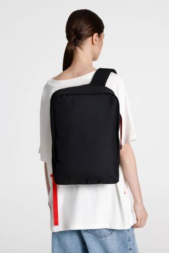 Рюкзак B2, черный с красными стропами фото 7