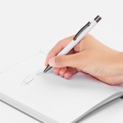 Ручка шариковая Atento Soft Touch, белая фото 5 Ручка шариковая Atento Soft Touch, белая фото 5