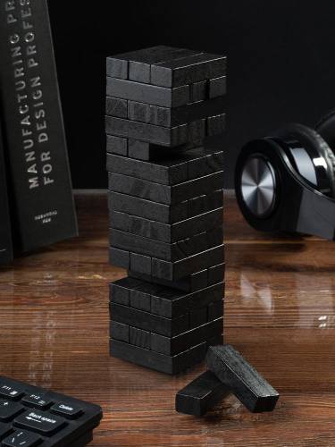 Игра «Деревянная башня мини», черная фото 5