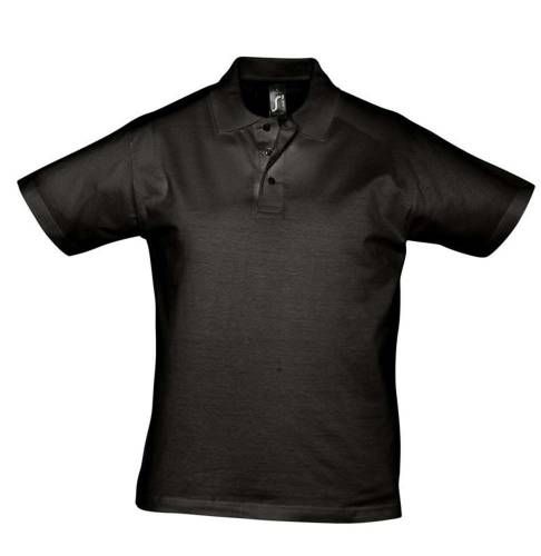 Рубашка поло мужская Prescott Men 170, черная фото 2