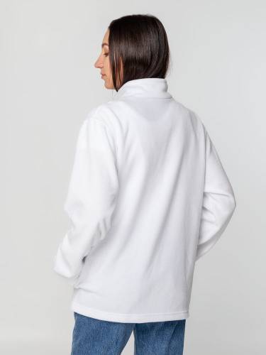 Куртка флисовая унисекс Manakin, белая фото 11