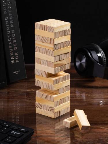 Игра «Деревянная башня мини», неокрашенная фото 6