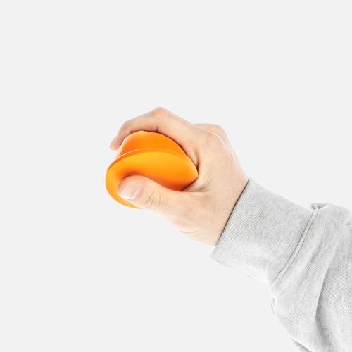 Антистресс «Каска», оранжевый фото 2