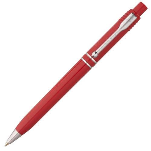 Ручка шариковая Raja Chrome, красная фото 4