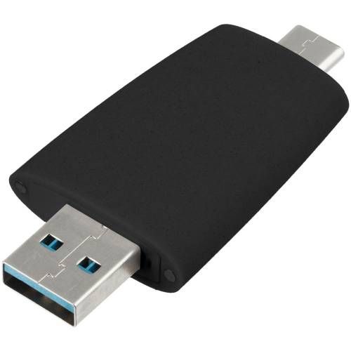 Флешка Pebble Type-C, USB 3.0, черная, 32 Гб фото 4