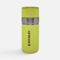 Термобутылка Go Quick Flip 470, желто-зеленая (цитрон)