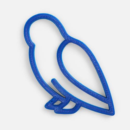 Подвеска «Сова», 3D-печать, синяя фото 2 Подвеска «Сова», 3D-печать, синяя фото 2