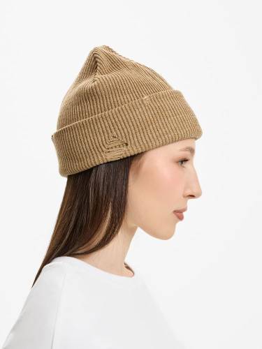 Шапка Ribelle, коричнево-бежевый меланж фото 6