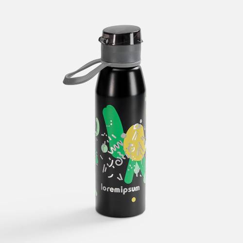 Бутылка для воды Billy Gym, матовая черная фото 11