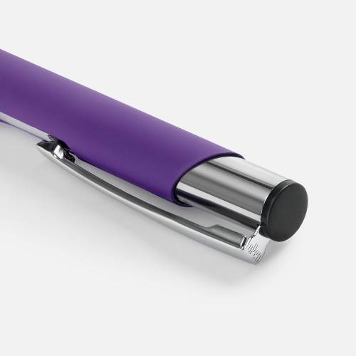 Ручка шариковая Keskus Soft Touch, фиолетовая фото 4