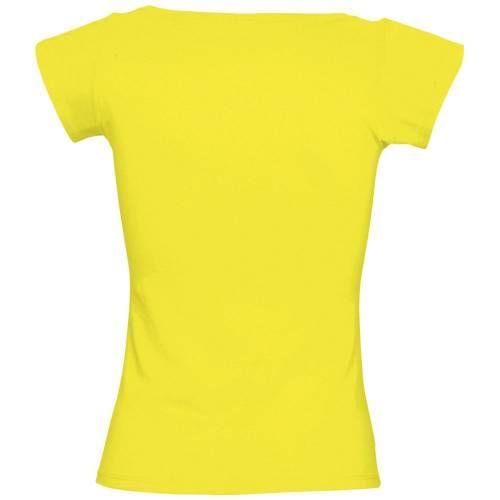 Футболка женская Melrose 150 с глубоким вырезом, лимонно-желтая фото 3
