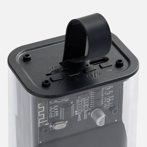 Bluetooth-колонка с подсветкой Groove, серая фото 6