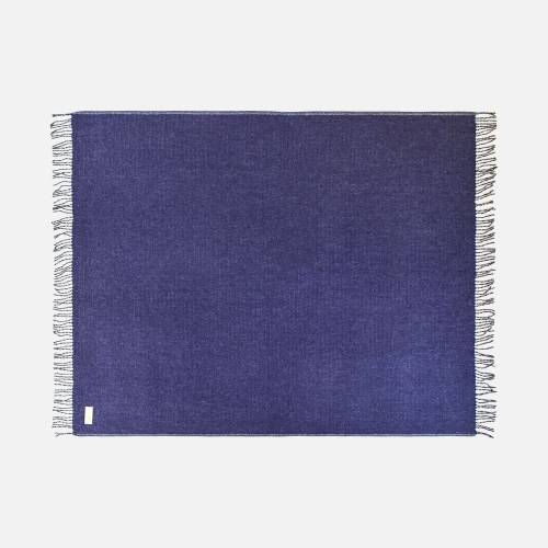 Плед Devika, синий с серым фото 3