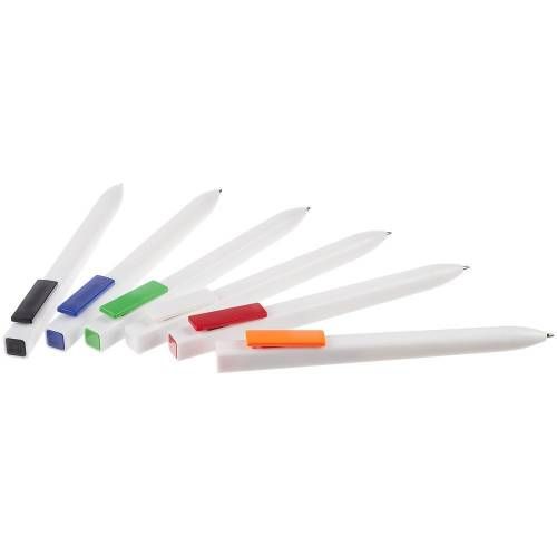 Ручка шариковая Swiper SQ, белая с красным фото 6
