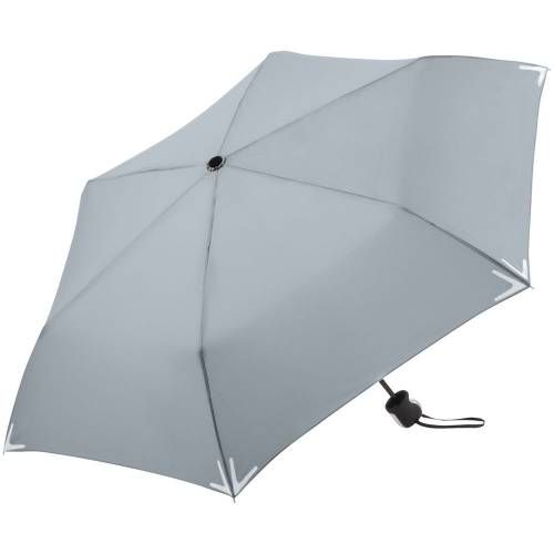 Зонт складной Safebrella, серый фото 2