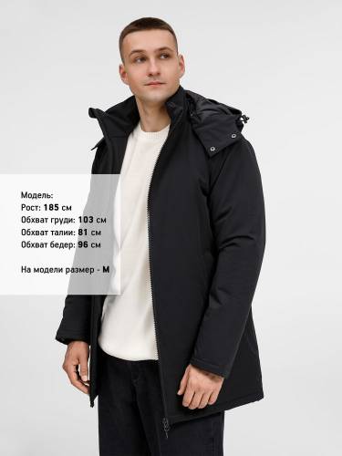 Куртка-парка унисекс Sfera, черная фото 15